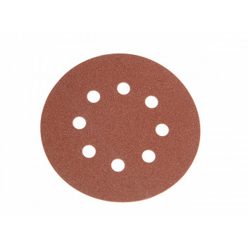 Faithfull Hook & Loop Sanding Disc DID3 Holed 125mm x 80G (Pack 25)