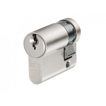 ABUS Mechanical E60NP Euro Half Cylinder Nickel Pearl 10mm / 50mm Box