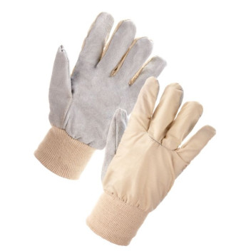 Mens Cotton Chrome Knitted Wrist Gloves
