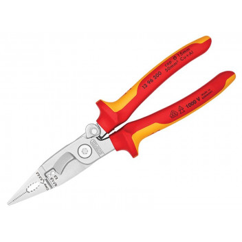 Knipex VDE Multifunctional Installation Pliers with Opening Spring 200mm