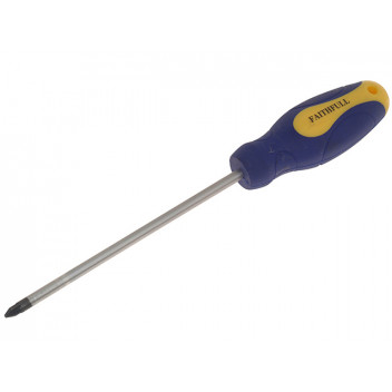 Faithfull Soft Grip Screwdriver Pozidriv Tip PZ2 x 150mm