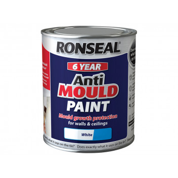 Ronseal 6 Year Anti Mould Paint White Silk 2.5 litre