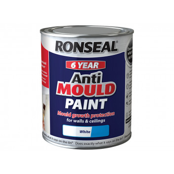 Ronseal 6 Year Anti Mould Paint White Matt 2.5 litre