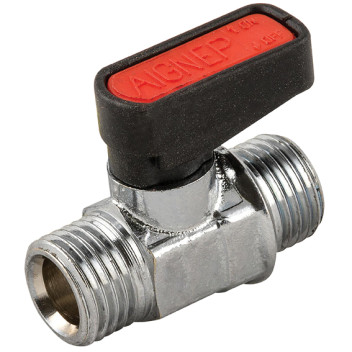 1/8\"BSPM x 1/4\"BSPM Brass Ball Valve Gas Mini