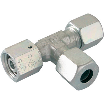 08MM OD X M16X1.5 SW RUN TEE STEEL (S)