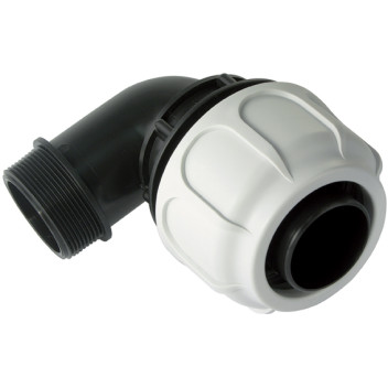 PP DN32X1.1/4\" ELBOW MALE FITTING