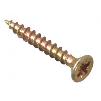 ForgeFix Multi-Purpose Pozi Compatible Screw CSK ST ZYP 3.0 x 25mm Box 200