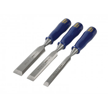 IRWIN Marples  M444 Bevel Edge Chisel Blue Chip Handle Set, 3 Piece