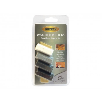 Briwax Wax Filler Sticks Grey Shades (Pack 4)