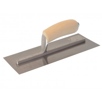 MXS1SS Plasterer\'s Finishing Trowel Stainless Steel Wooden Handle 11 x 4.1/2in
