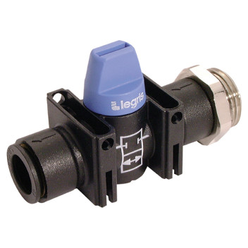 1/8\"BSPM x 6mm OD Ball Valve Polymer Mini