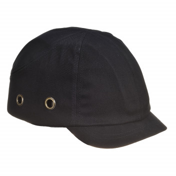 PW89 Short Peak Bump Cap Black