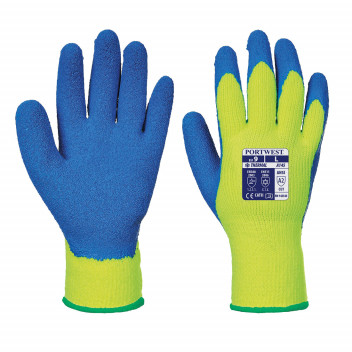 A145 Cold Grip Glove Yellow/Blue Large