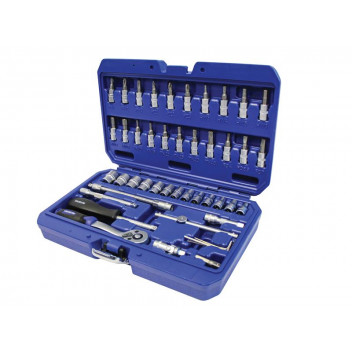 Faithfull Socket Set of 46 Metric 1/4in Drive