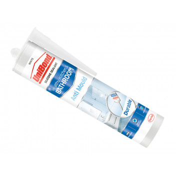 Unibond Anti-Mould Kitchen & Bathroom Sealant Cartridge White 274g