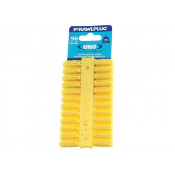 Rawlplug Yellow UNO Plugs 5 x 24mm (Card 96)