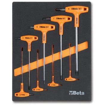 Soft Thermoformed Tray With 8pc Tool Assortment M50 Offset Hexagon Keys