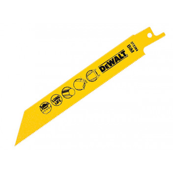 DEWALT Bi-Metal Metal Cutting Reciprocating Blade 152mm Pack of 5