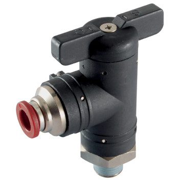 1/2\" BSPP Plastic Ball Valve 90? Elbow Union