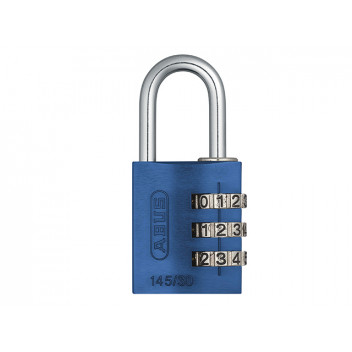 ABUS Mechanical 145/30 30mm Aluminium Combination Padlock Blue 46577