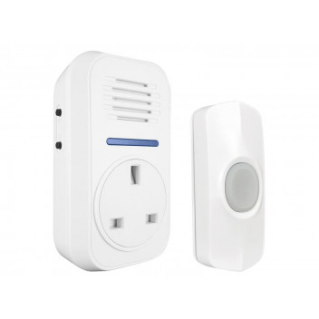 Uni-Com Smart Plug-Through Flashing Door Chime