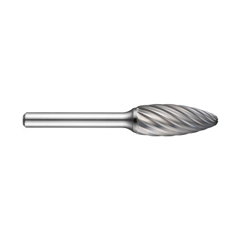 9.6mm Carbide Rotary Burr, Flame, Shape H (P615)