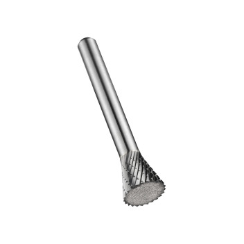 6.3mm Carbide Rotary Burr, Inverted Cone, Shape N (P825)
