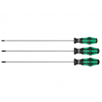 Wera Kraftform Plus Long Screwdriver Set, 3 Piece SL/PH/PZ