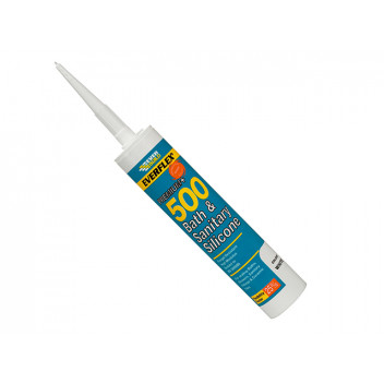 Everbuild 500 Bath & Sanitary Silicone Sealant White 290ml