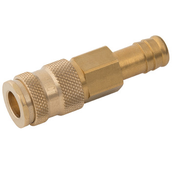 06MM HOSETAIL COUPLING DS BRASS