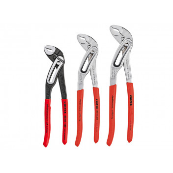 Knipex Alligator Water Pump Pliers Set of 3 (180mm 250mm & 300mm)