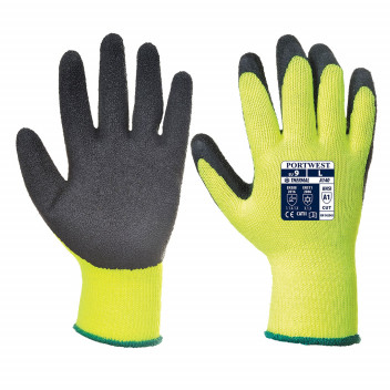 A140 Thermal Grip Glove - Latex Black Medium