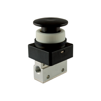 M5 3/2 Micro Palm Button Valve