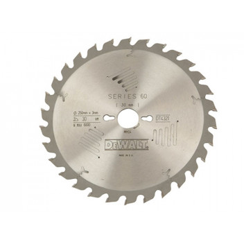 DEWALT Series 60 Circular Saw Blade 250 x 30mm x 40T