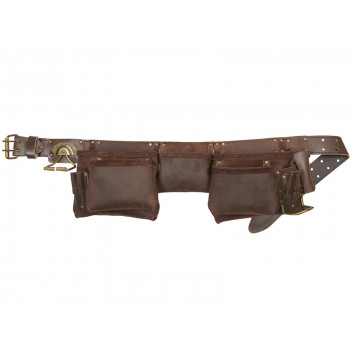 Kuny\'s 19427 Oil Leather Construction Apron 12 Pocket