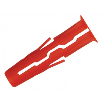 Rawlplug Red UNO Plugs 6 x 28mm (Pack 1000)