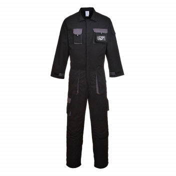 TX15 Portwest Texo Contrast Coverall Black Large