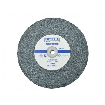 Faithfull General Purpose Grinding Wheel 200 x 25mm Coarse Alox