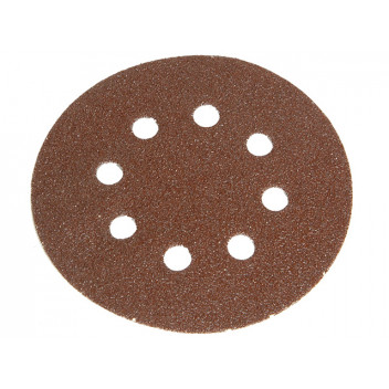 Faithfull Hook & Loop Sanding Disc DID2 Holed 150mm Coarse (Pack 5)