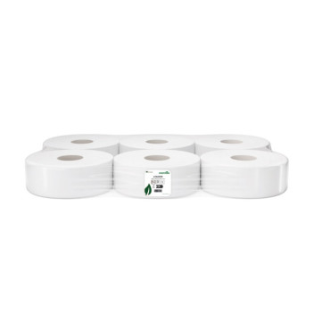 Jumbo Toilet Tissue - 60mm Core White 2-ply 6 pack (9.5cm x 410m)