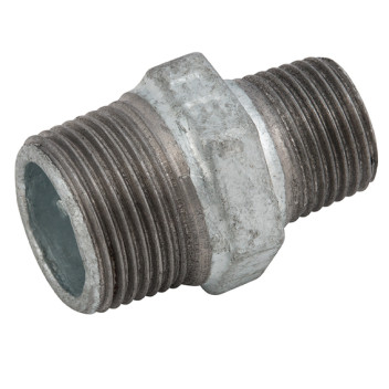 2\"X1\" BSPT MALE HEX NIPPLE GALVANISED