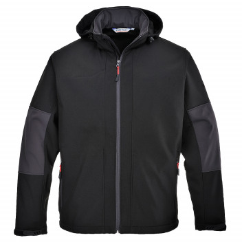 TK53 Softshell with Hood (3L) Black XXL