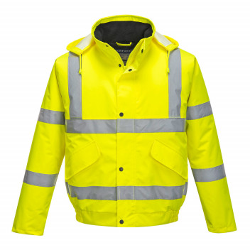 5XL Hi-Vis Bomber Jacket Yellow ref: VALIANT