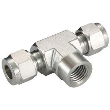 1/4\" NPT x 10mm Outside Diameter Tee