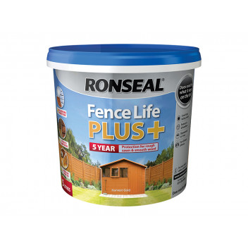 Ronseal Fence Life Plus+ Harvest Gold 5 litre