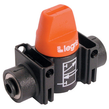 6mm OD Ball Valve Push-in 3/2 with Vent Polymer