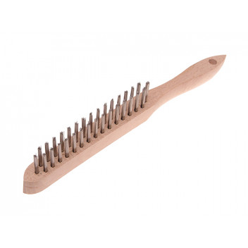 Faithfull 680/S2 Heavy-Duty Stainless Steel Scratch Brush - 2 Row