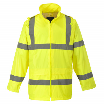H440 Hi-Vis Rain Jacket Yellow Small