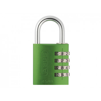 ABUS Mechanical 145/40 40mm Aluminium Combination Padlock Green 49531