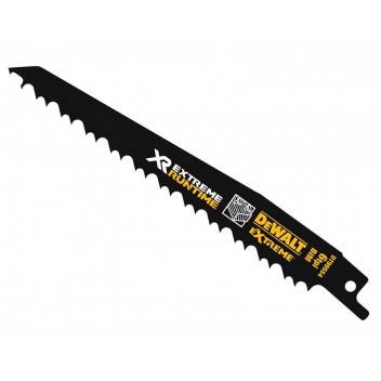 DEWALT FlexVolt XR Wood With Nails Reciprocating Blades 152mm 4/6 TPI Pack of 5